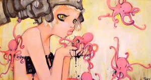 a-manga-painting-by-camilla-derrico-of-a-girl-kissing-an-octopus