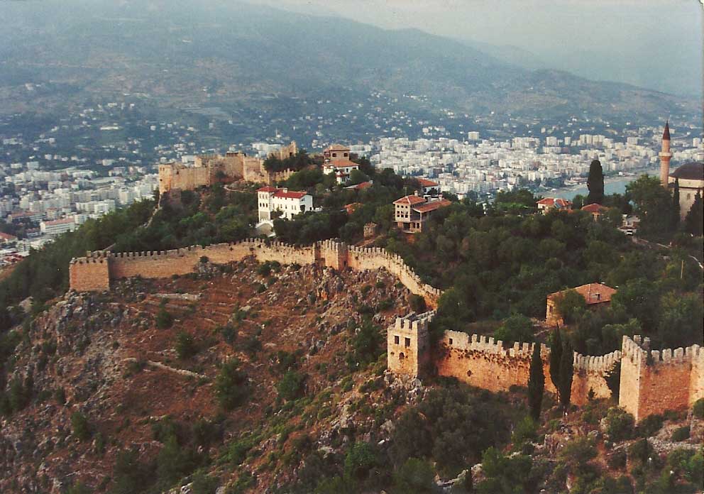 The walls of Alanya - or 'Germany' as the Turks call it in summer