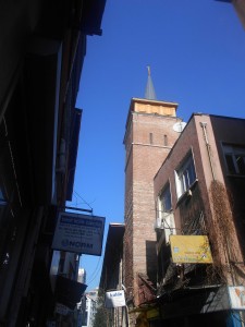 Arap Camii - there is a persistent legend that this was the first mosque in Istanbul. There seems to be no evidence for this.