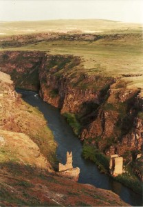 The symbolic ruined bridge between Armenia and Turkey