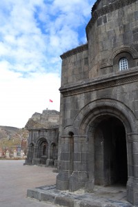 The 10th Century Armenian Church of the Holy Apostles near Kars Citadel.