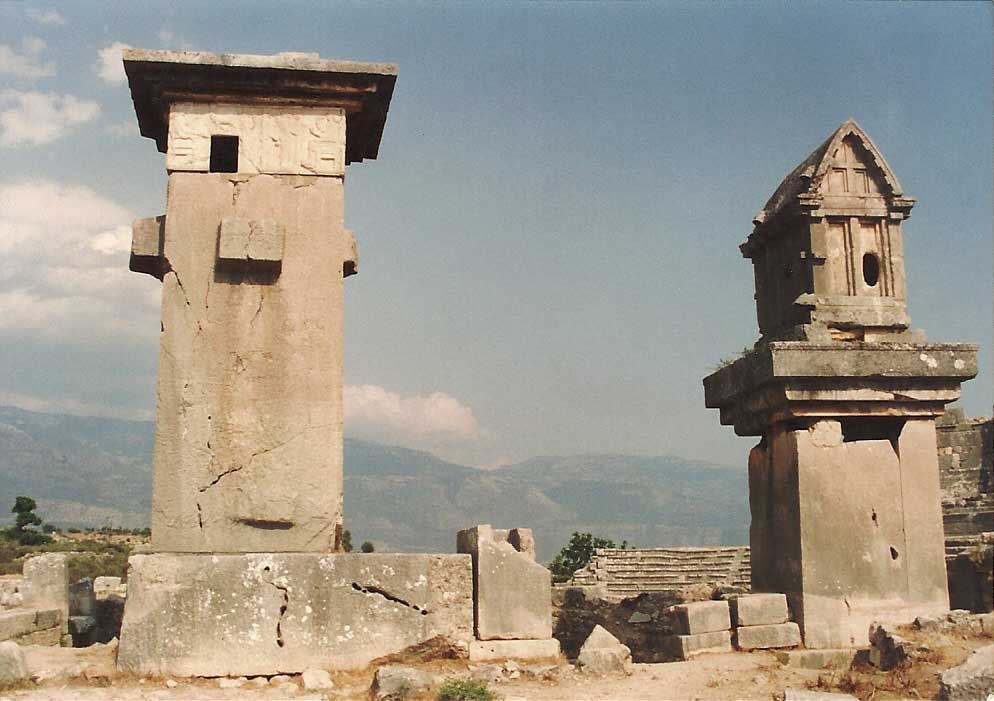 The reliefs from the Harpy Tomb (left) are in the British Museum along with much of the rest of Xanthos