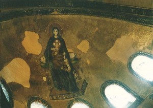 The big mosaic above the sanctuary