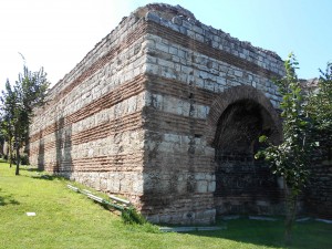 This cistern once provided the water for the Hebdomon area. This part at the south-west corner was a pressure tower where water was allowed to rise from the cistern for distribution.