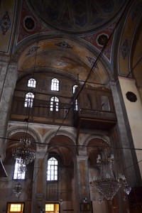 The peeling interior of Gül Camii