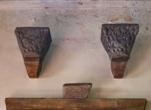 Two capitals from Imrohor Camii, now in the Church of the Holy Wisdom in Surrey. The official story is that Edwin Freshfiedl saw some Turks using the capitals for 'revolver practice'. When he protested, he was offered them for one pound. I don't believe a word of it.