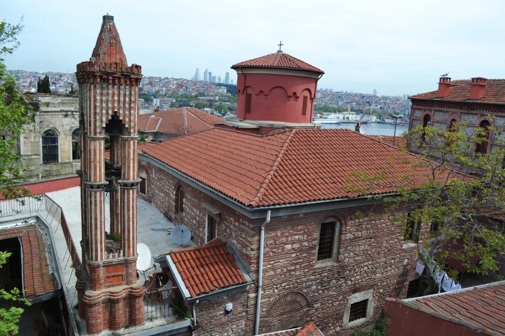 Although the church may be inconspicuous, there is a fine view from its walls.