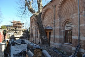 Scene at the Pantocrator in March 2017. North wall appears to be complete.