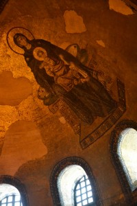Another view of the Virgin and Child in the apse, taken 25 years after the one above.