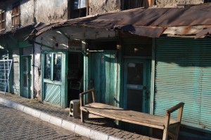 The barber shop where I had my hair cut