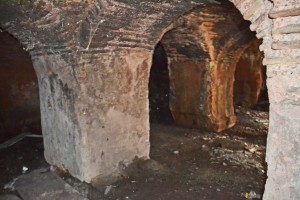 This appears to be a weight-bearing structure, differing from other, more ornate vaults in the vicinity