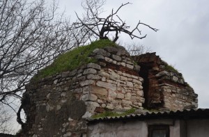 Byzantine stone transferred from ruin to ruin