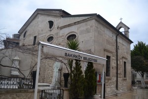 Armenian church of Surp Stepanos. Similar teardrop windows to those in the Orthodox church
