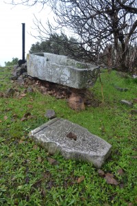 Sarcophagus on the boundary of the monastery grounds
