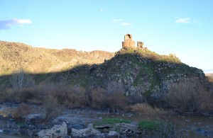 The rocky little stream at the bottom of the picture is the border between Turkey and Armenia.