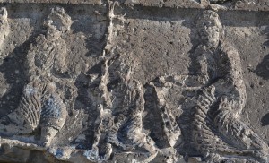 7th century relief carving on Mren Cathedral.