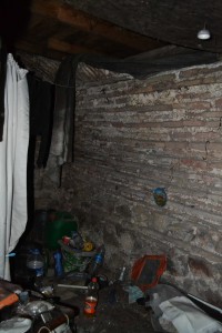 Occupied interior of vault