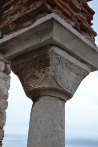 Detail of capital and impost capital from the portico
