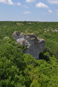 Gemi Kaya from the top of the cliff to the north-west