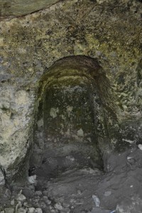 Chapel in northern wall, directly opposite entrance