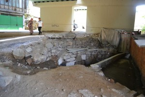 The remains of the dig in the 1970s
