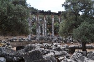 mugla101 Temple from the north. A half-completed 3D jigsaw puzzle.