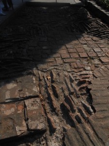Roof of Byzantine cistern beside Palace Basilica.