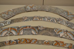 Glazed tiles from the 1937 excavations.
