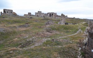 View from Theotokos Chrysopege to the Chapel of Hagios Gregorios Neokaiserios and Fatih Camii