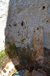 Details at the bottom of the apse in the chapel